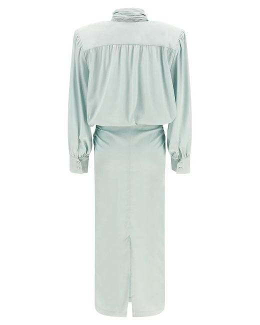 ROTATE BIRGER CHRISTENSEN Blue Rotate Birger Christensen 'Ruched Long' Dress