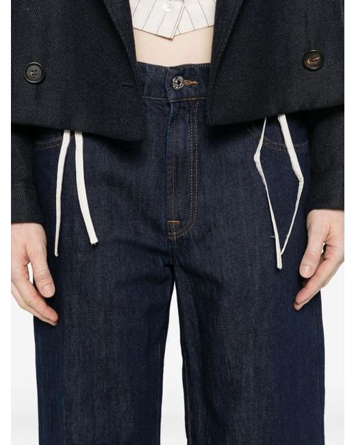 Seven7 Blue Stovepipe Straight Denim Jeans