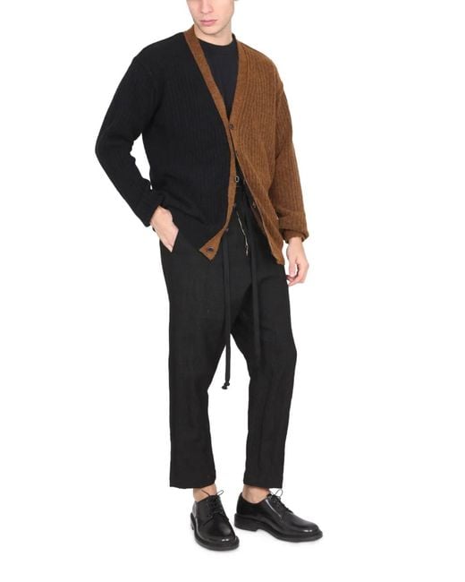 Uma Wang Black Pooja Pants for men