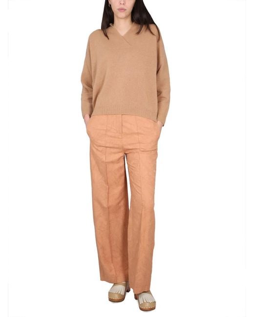 Alysi Pink Pants Ajoure'