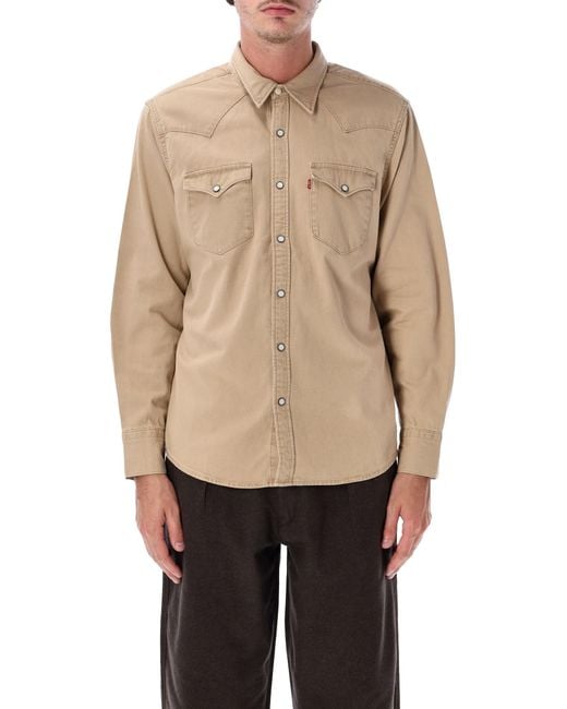 Levi's Natural Barstow Western Denim Shirt for men