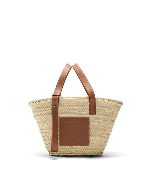 Loewe Multicolor Raffia Basket Bag