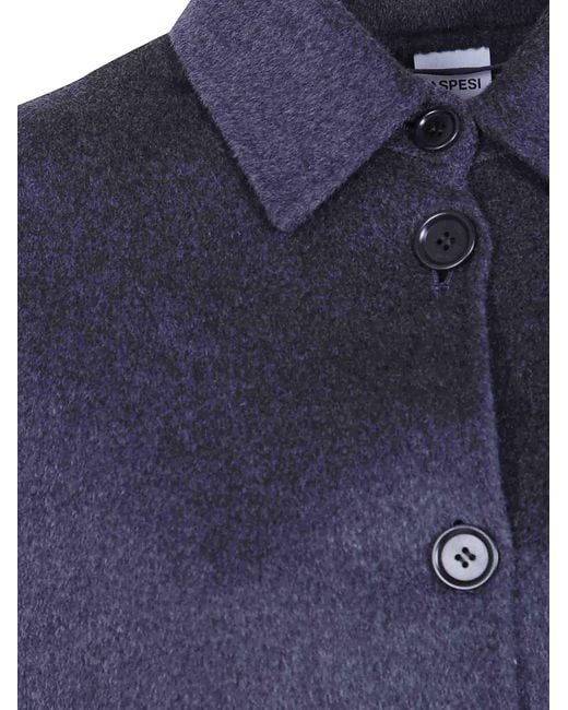 Aspesi Blue Calssic Wool Jacket