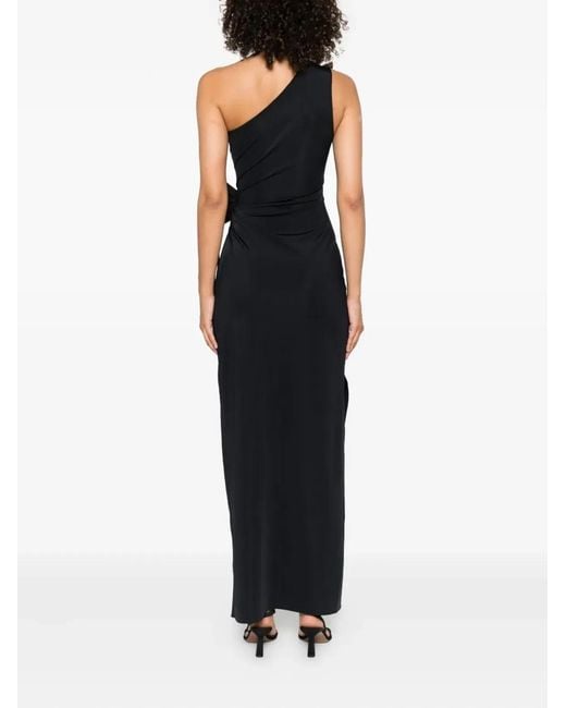 Coperni Black "Asymmetric Flower Gown"