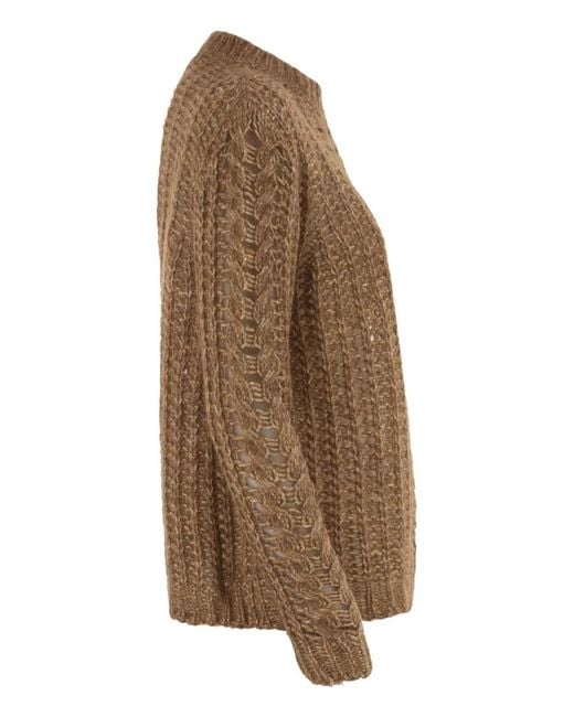 Herno Brown Crew Neck Knitted Jumper