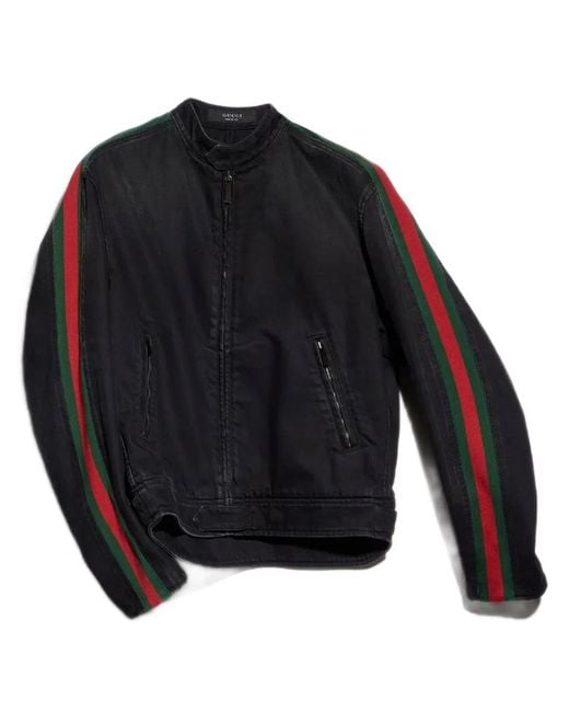 Gucci Blue Stonewashed Zip Jacket for men