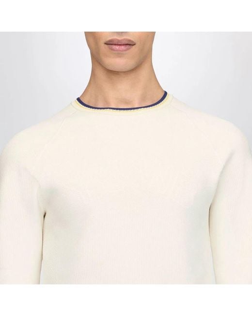 Adidas White Cream Nylonblend Sweater