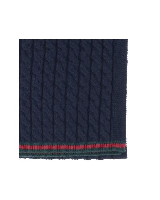 Gucci Blue "Tresy" Scarf