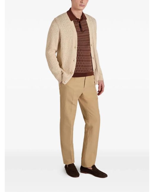 Zanone Natural Cardigan for men