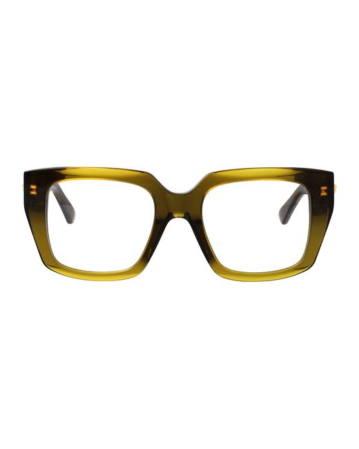 Bottega Veneta Black Transparent Recycled Acetate Glasses