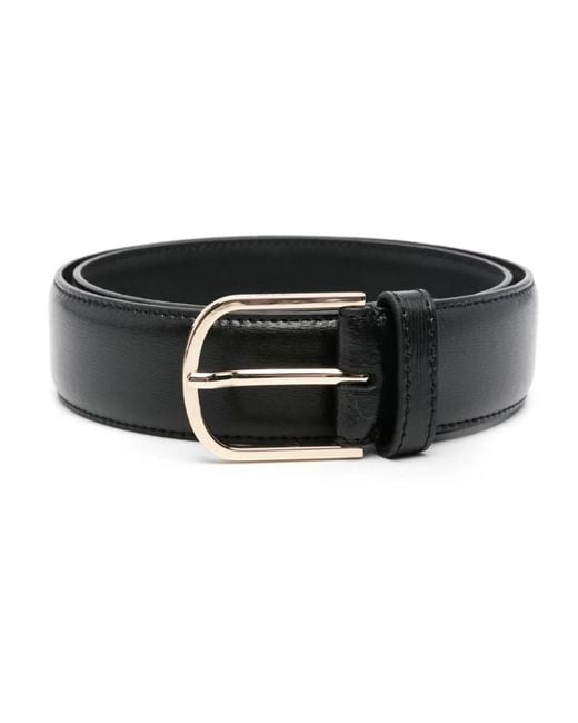 Totême Black Leather Belt