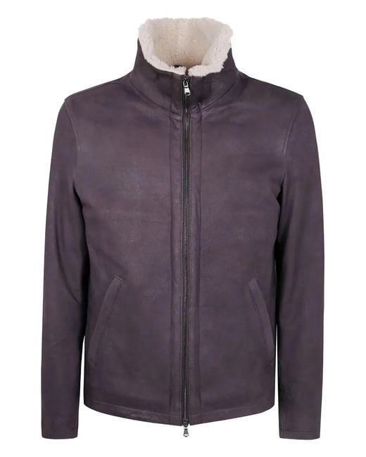 Barba Napoli Purple "Dennis" Shearling for men