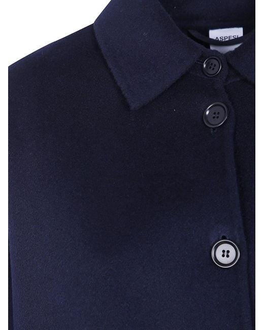 Aspesi Blue Calssic Wool Jacket
