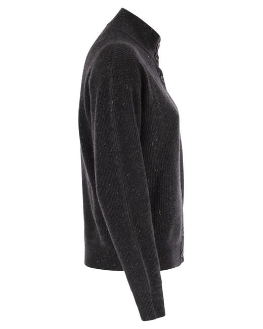 Peserico Black Cardigan With Buttons