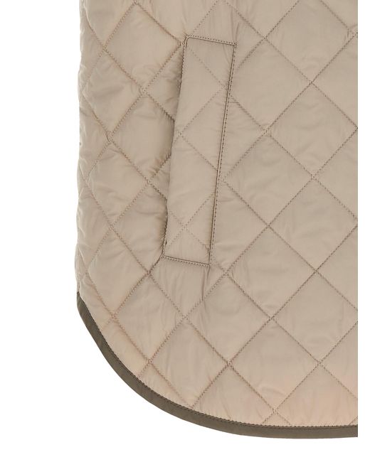 Brunello Cucinelli Natural Diamond-Shaped Vest
