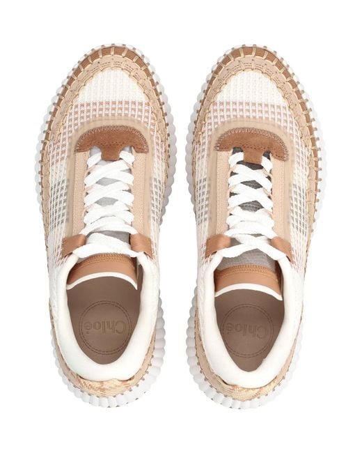 Chloé Pink Nama Sneakers
