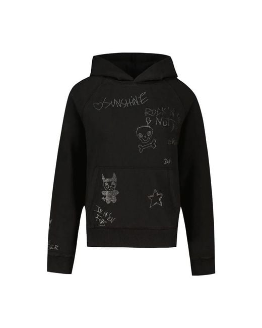 Zadig & Voltaire Black Zadig&Voltaire Georgy Mo Chin Hoodie