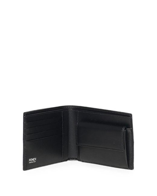 Fendi Black Wallet With Monogram for men