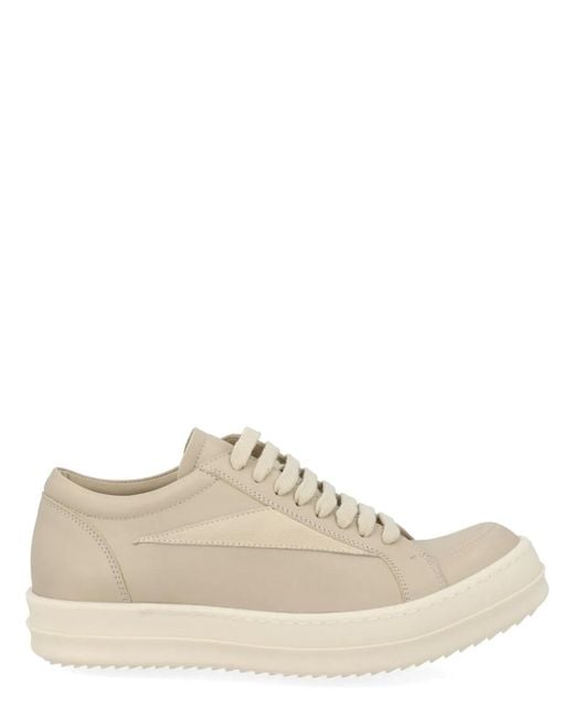 Rick Owens White "Vintage Sneaks" Sneaker