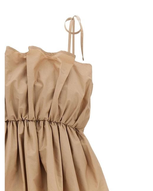 Twinset Natural Twin Set Flounce Dress