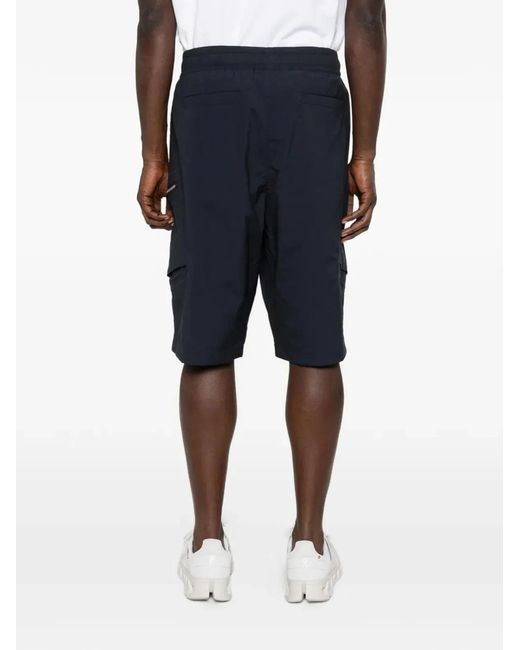 Moose Knuckles Blue Topflight Cargo Shorts for men
