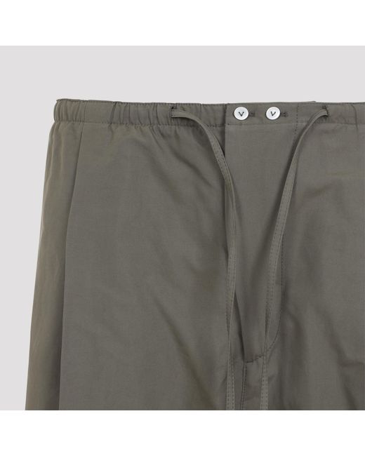 Bottega Veneta Gray Steel Cotton Trousers for men