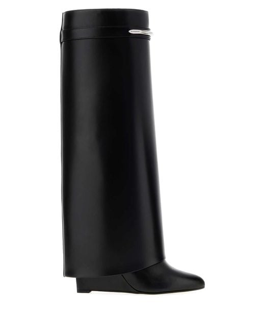 Givenchy Black Shark Pinch High Boots 90Mm