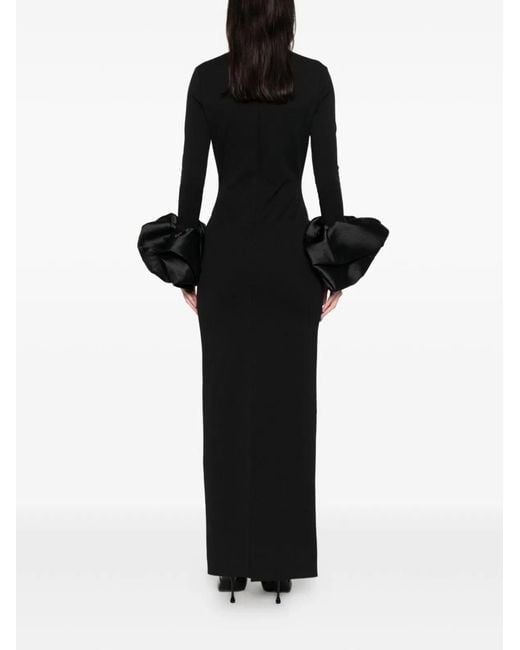 Solace London Black Valerie Maxi Dress