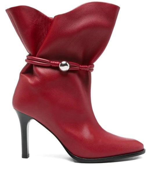 Isabel Marant Red 90Mm Lolya Boots