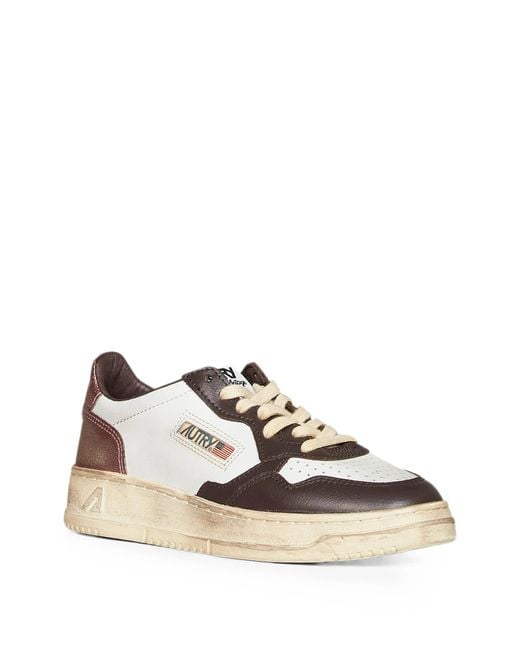 Autry White Sup Vint Low Wom