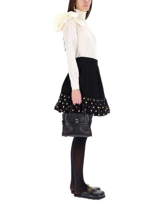 Moschino Black "Polka Dots" Skirt