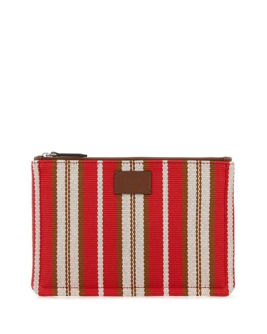 Fendi Embroidered Canvas Signature Pouch for men