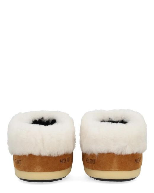Moon Boot Brown Leather "Evx" Mules