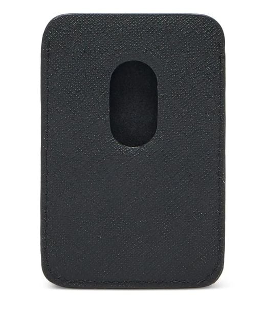 Emporio Armani Black Phone Case With Logo Plaque