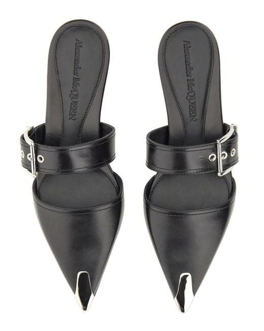McQueen White Mule Punk
