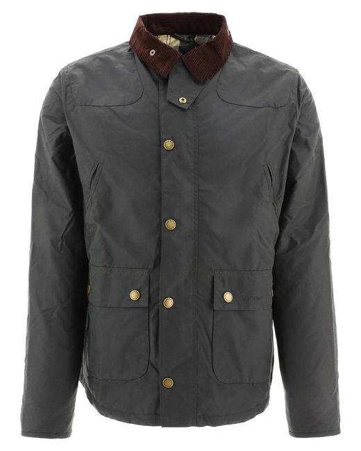 Barbour Gray "Reelin" Lightweight Jacket for men