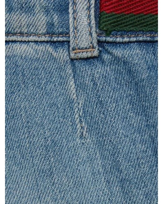 Gucci Blue B Bermuda Organic Denim