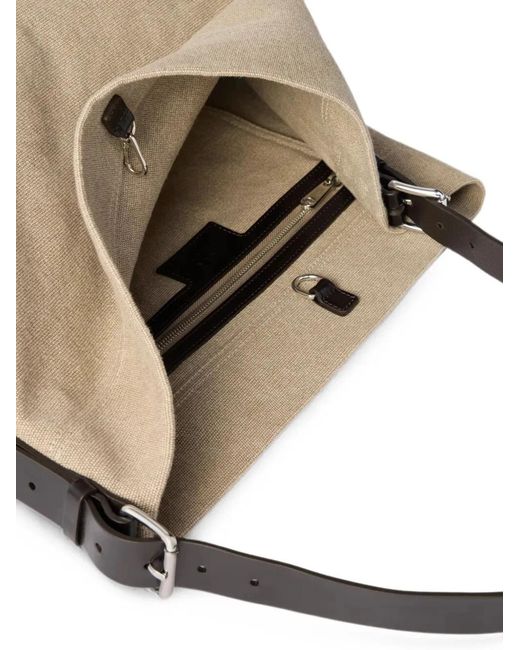 Lemaire Natural Belted Tote Bag