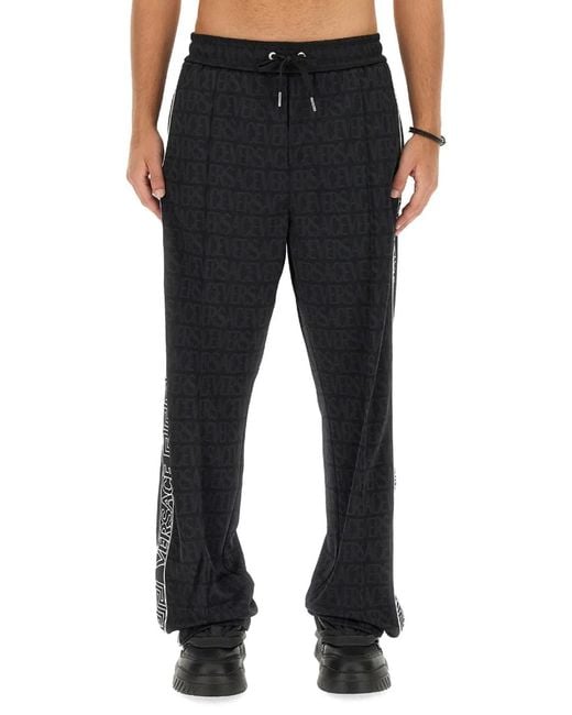 Versace Black Jogging Pants for men