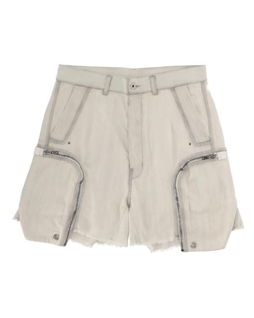 Rick Owens Natural "Bauhaus" Shorts for men