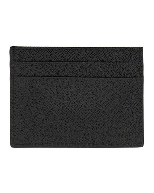 Dolce & Gabbana Black Dolce & Gabbana Leather Card Holder