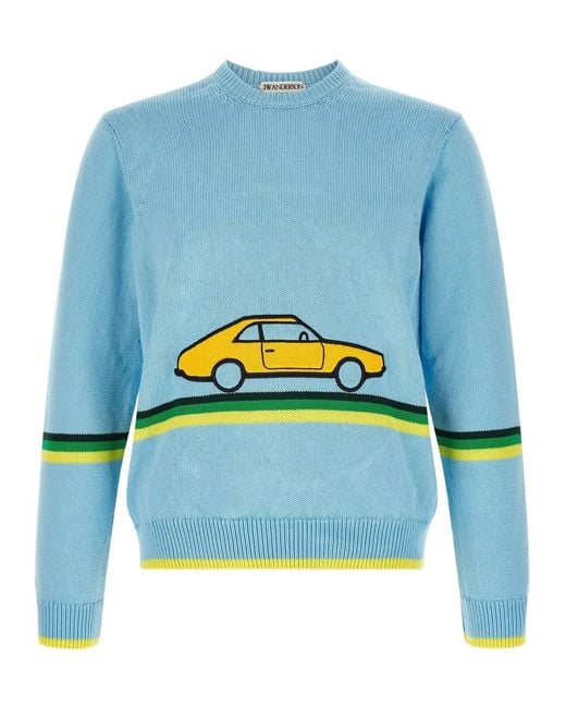 J.W. Anderson Blue J.W.Anderson 'Car' Sweater for men