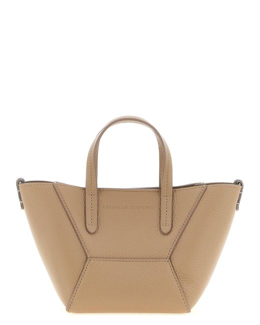 Brunello Cucinelli Brown 'Bc Duo' Mini Handbag