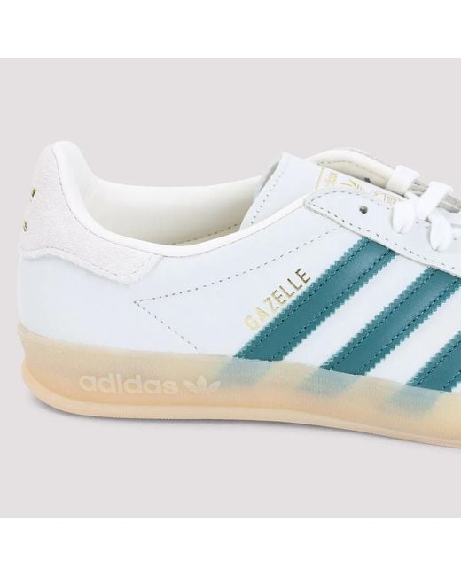 Adidas Originals Blue Gazelle Indoor Leather Sneakers for men
