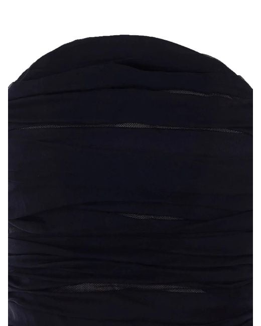 Balenciaga Blue Fitted Bustier Top