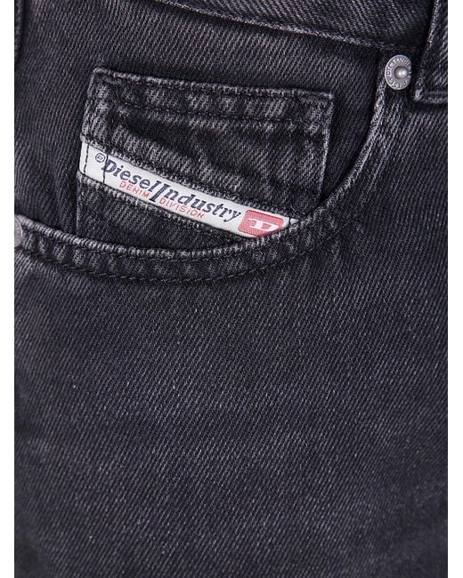 DIESEL Black "Ron" Mini Denim Skirt