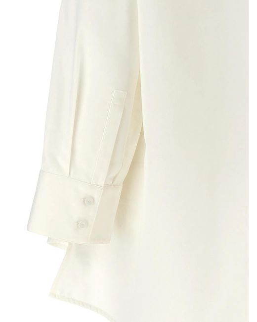 Jil Sander White Cut-Out Armhole Shirt