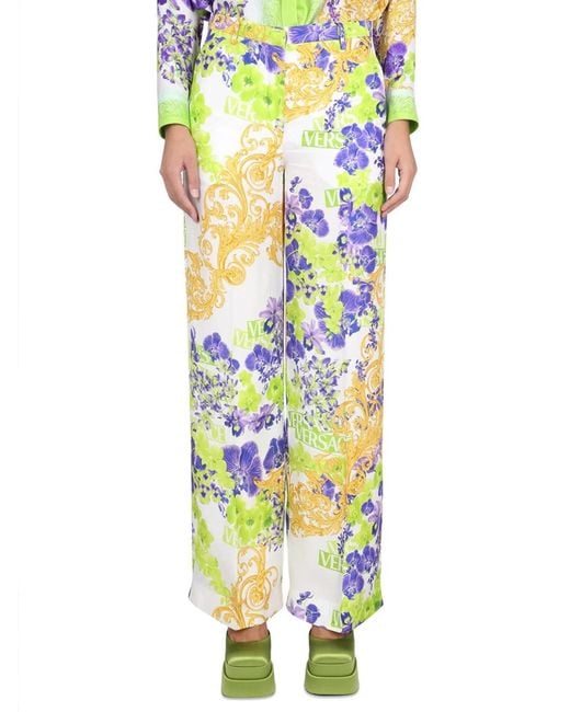 Versace Multicolor Baroque Pants