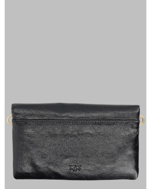 Pinko Gray Pochette Small Con Logo