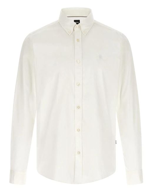 Boss White 'H-Roan' Shirt for men